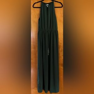 H&M formal green maxi dress